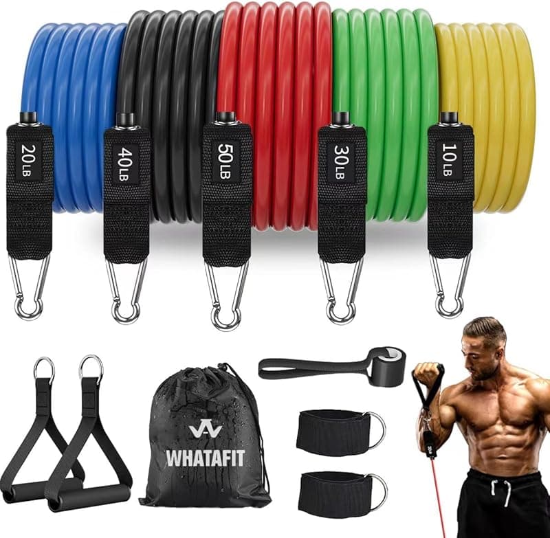 WHATAFIT Resistance Bands Exercise Bands Workout